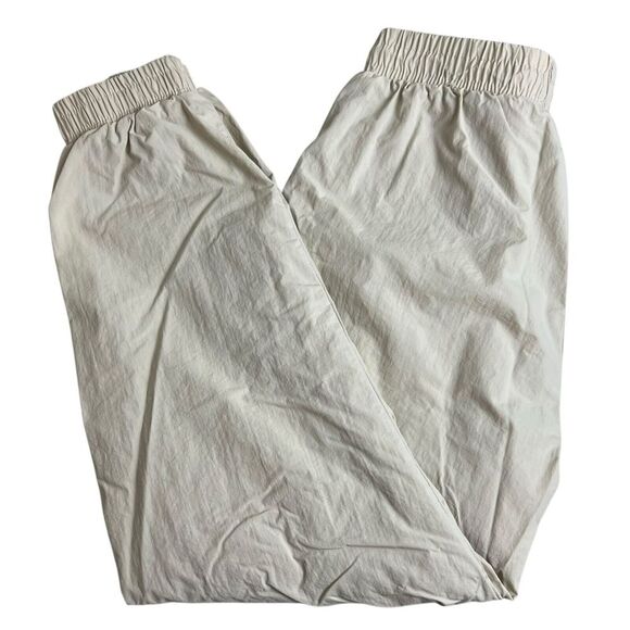 Wilo The Label Womens XS Beige High Rise‎ Drawstring Parachute Joggers - Picture 1 of 9